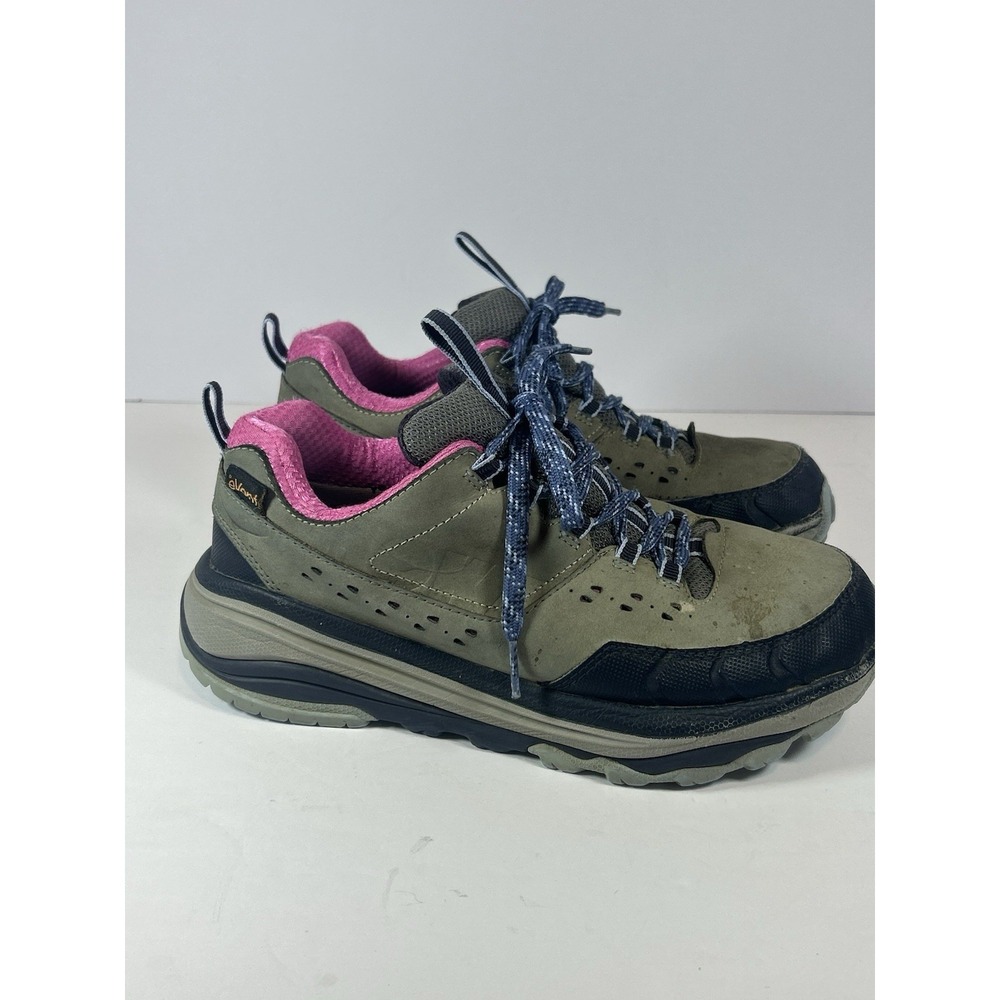 Hoka One One Grey Navy Hiking Sneakers women’s 8